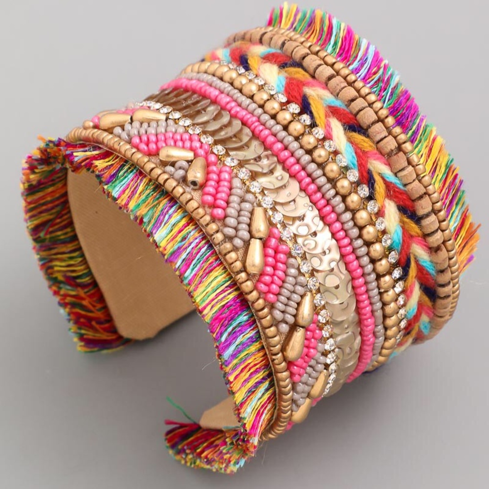 Multi Colored Cuff bracelet
